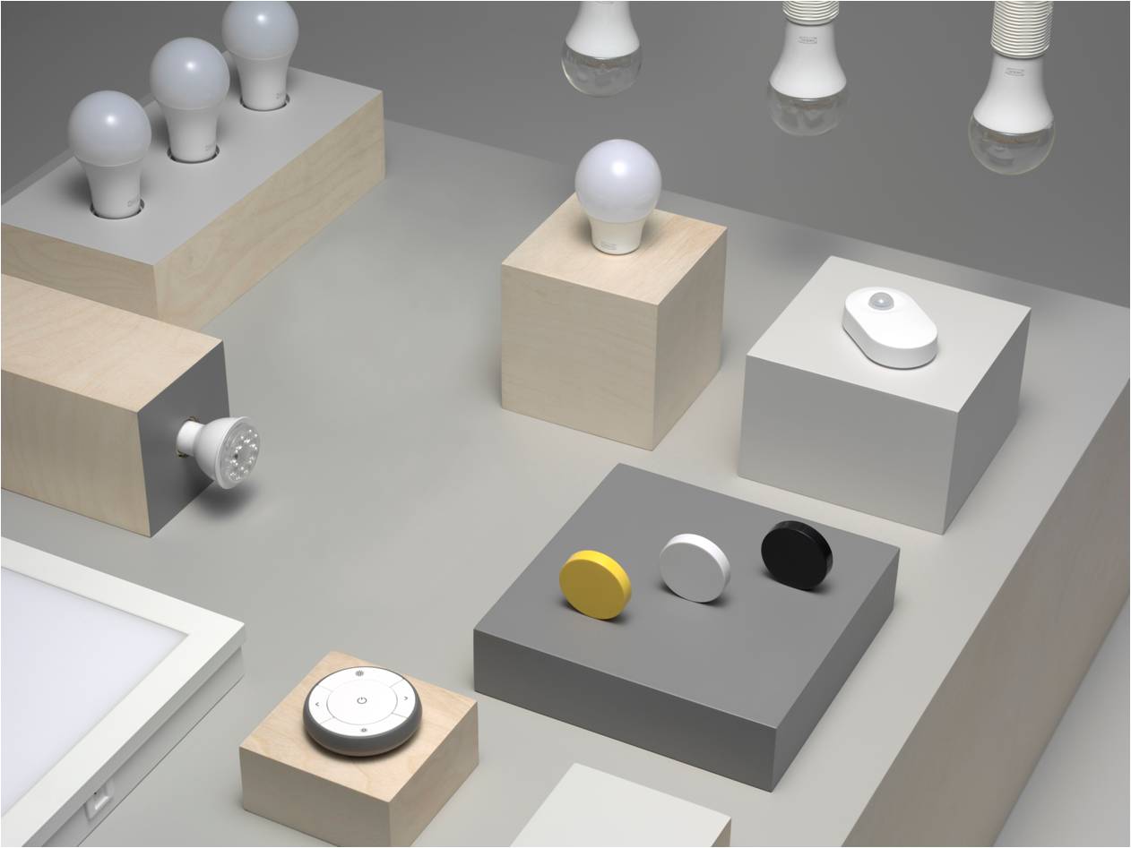 Sortiment des IKEA TRÅDFRI LED-Lichtsystems (Foto: IKEA Deutschland GmbH & Co. KG)