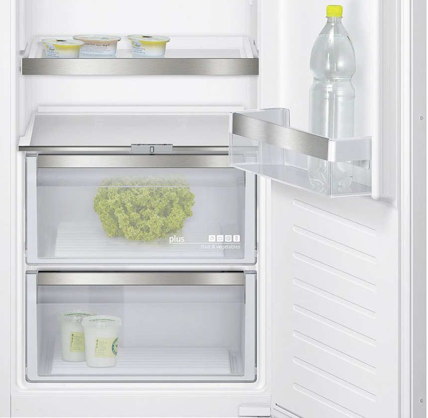 Der moderne, energieeffiziente Kühlschrank bietet unterschiedliche Kühlzonen für unterschiedliche Lebensmittel und Getränke. (Foto: Arbeitsgemeinschaft Die Moderne Küche e.V. (AMK))