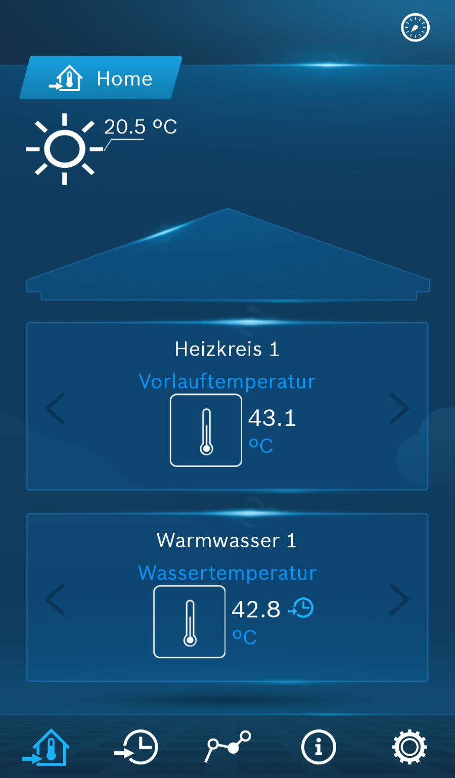 Mit der App EasyControl können Ute und Matthias Schmidt auf Handy und Tablet Anlagenparameter im Blick behalten und bei Bedarf ändern. Quelle: Buderus